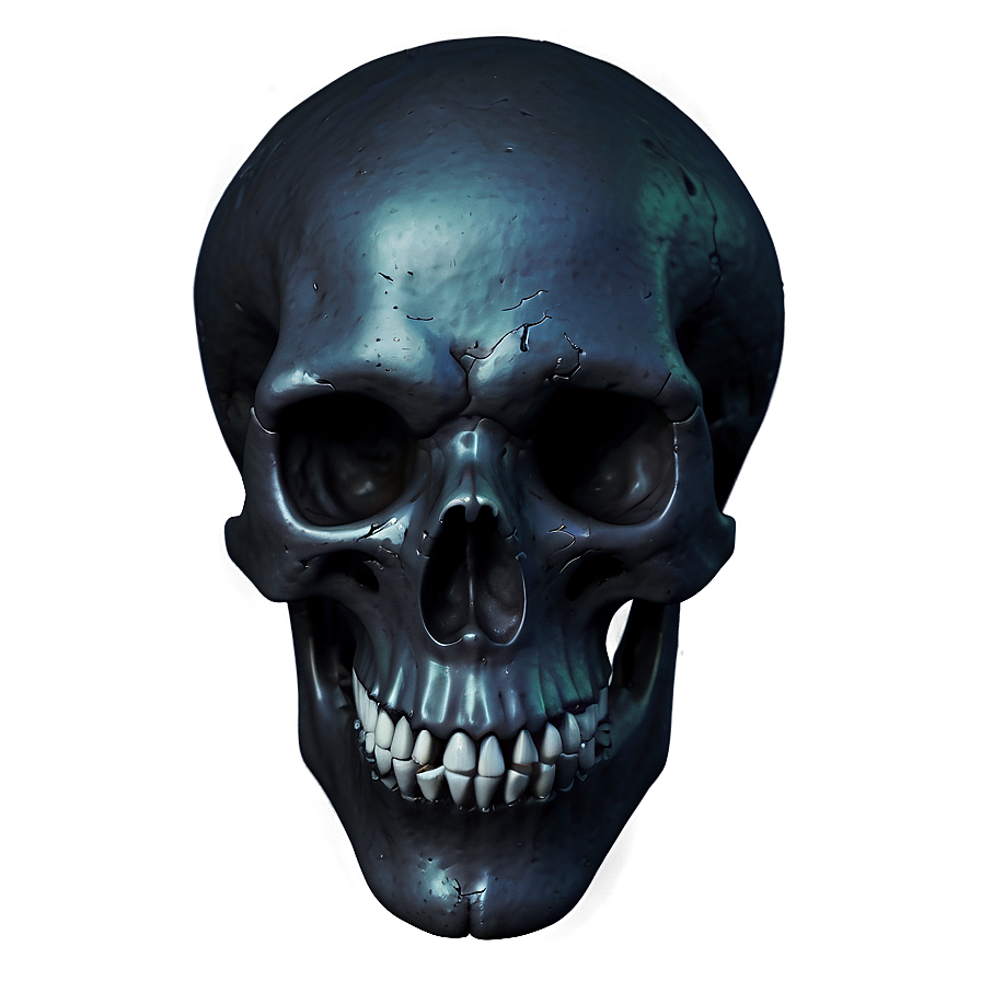 Black Skull In Battle Png 06202024 PNG