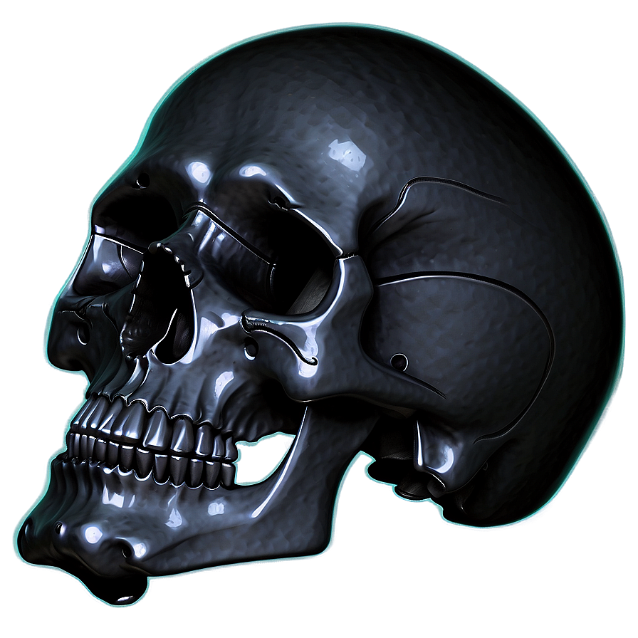 Black Skull Silhouette Png Naw56 PNG