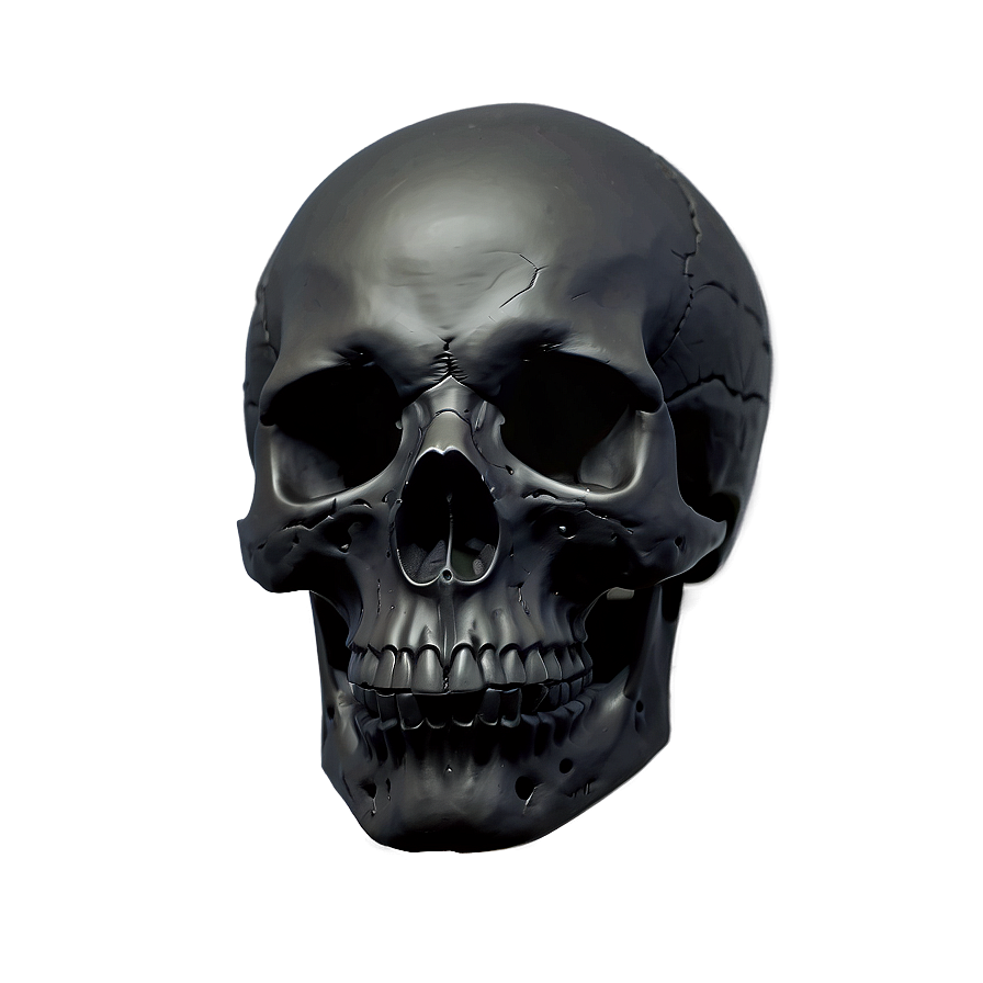 Black Skull Silhouette Png Uyi PNG