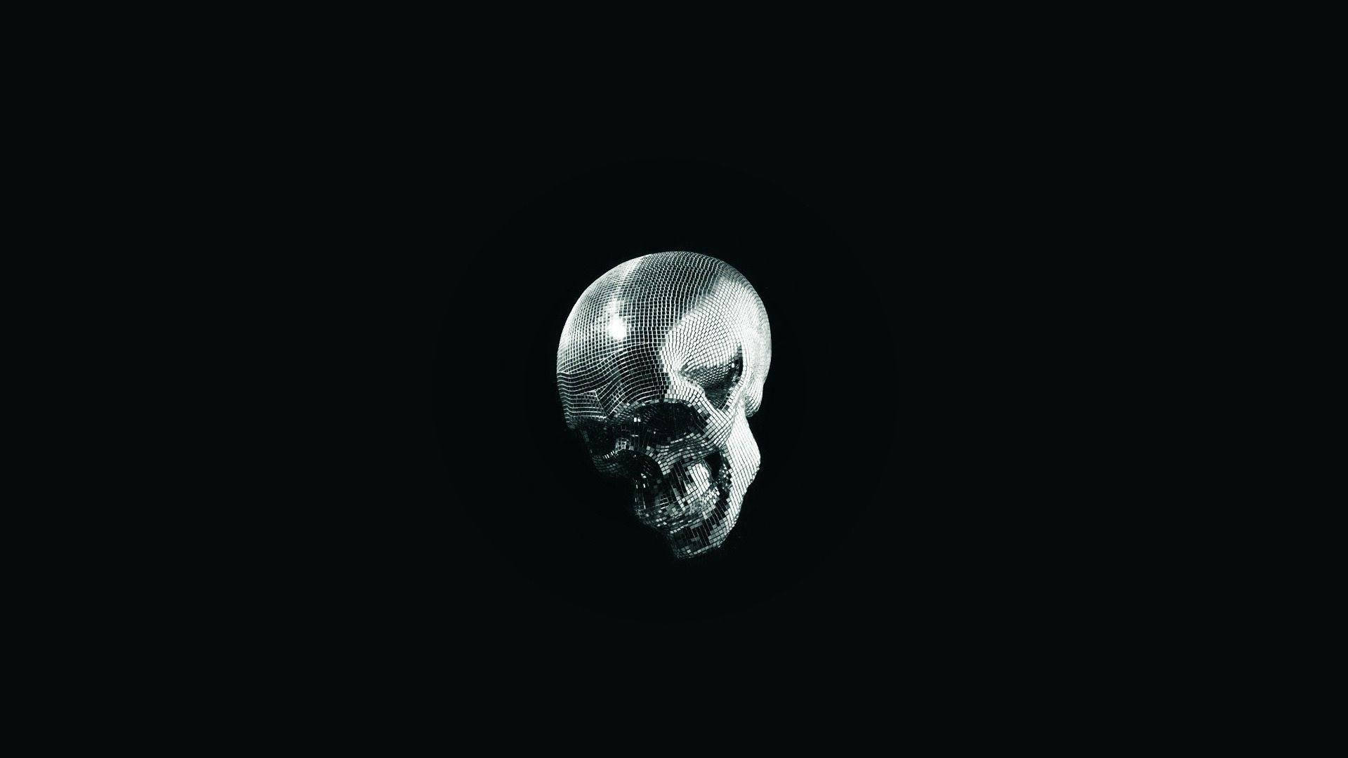 Black Skull, a menacing symbol of danger Wallpaper