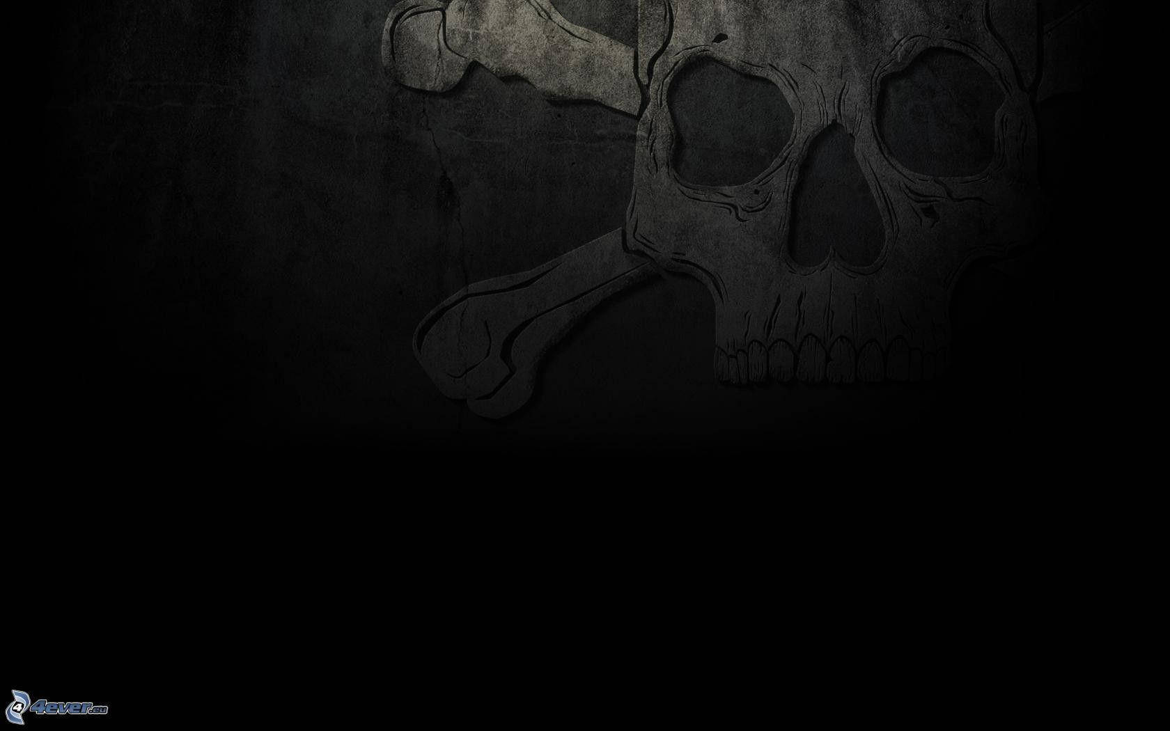The Black Skull Invites You Into Its World Wallpaper
