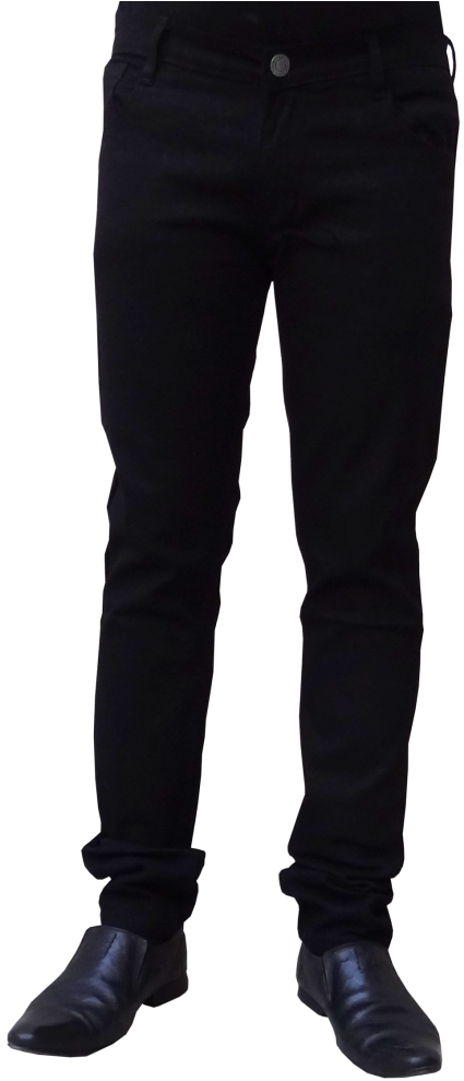 Black Slim Fit Jeans Men PNG