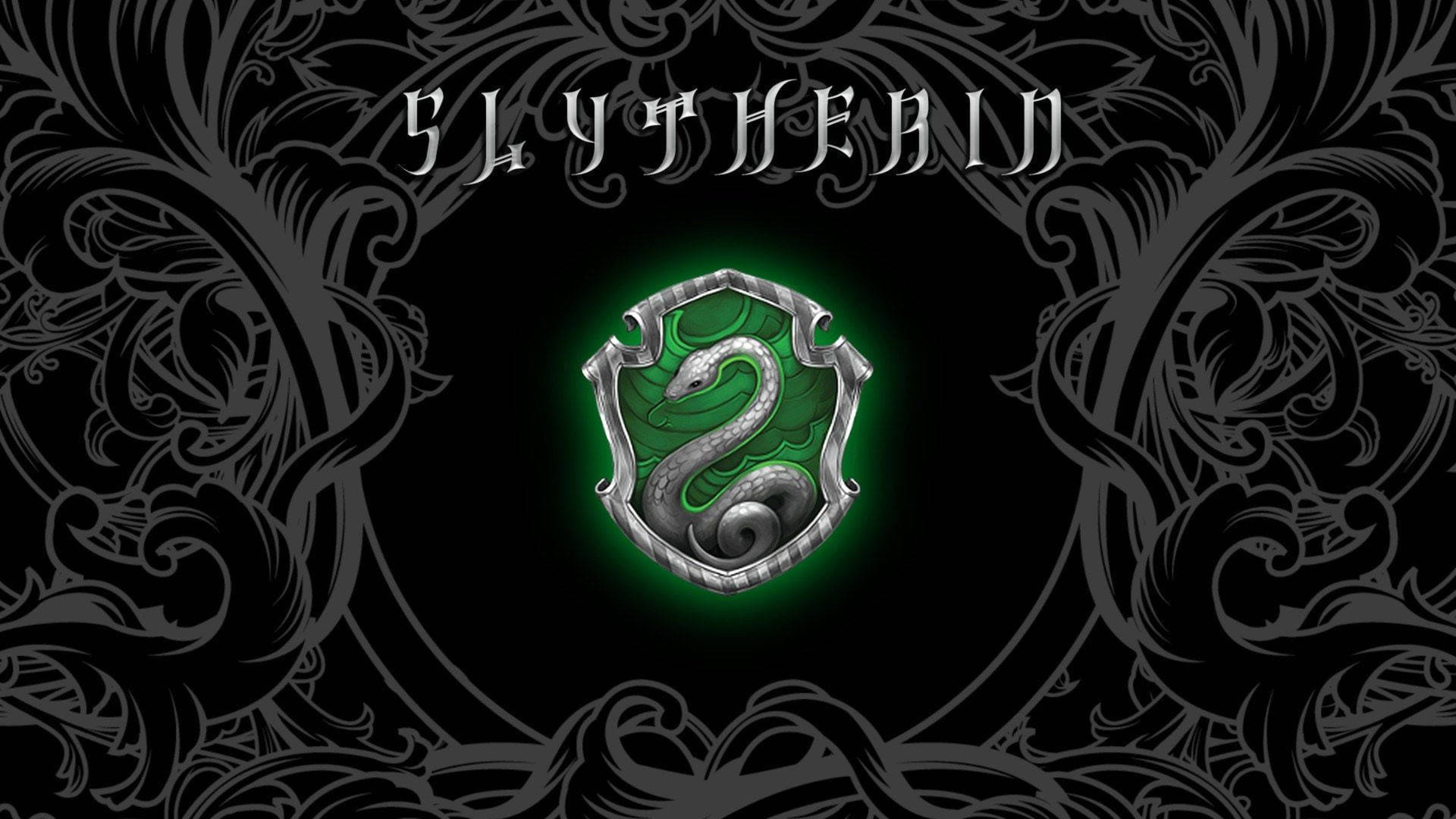 Black Slytherin Logo Waves