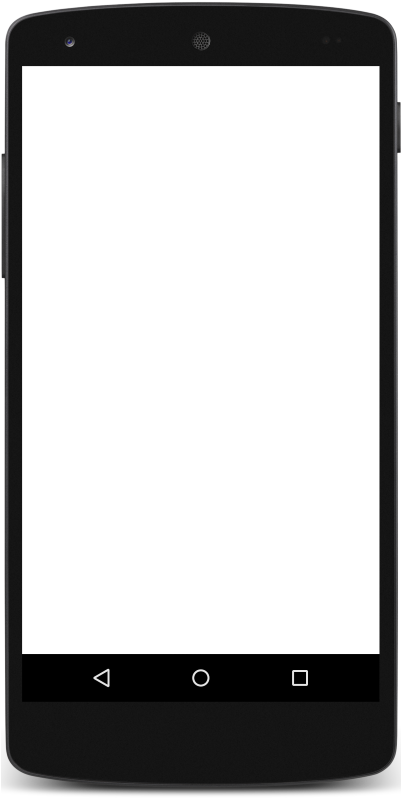 Black Smartphone Blank Screen PNG