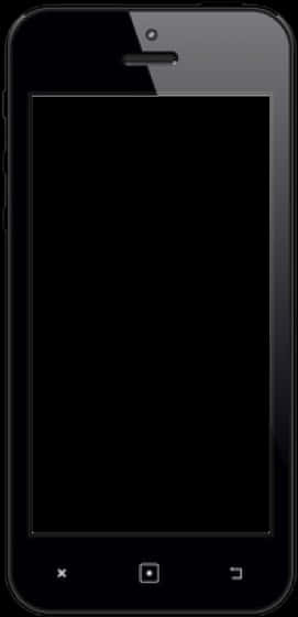 Black Smartphone Frame PNG