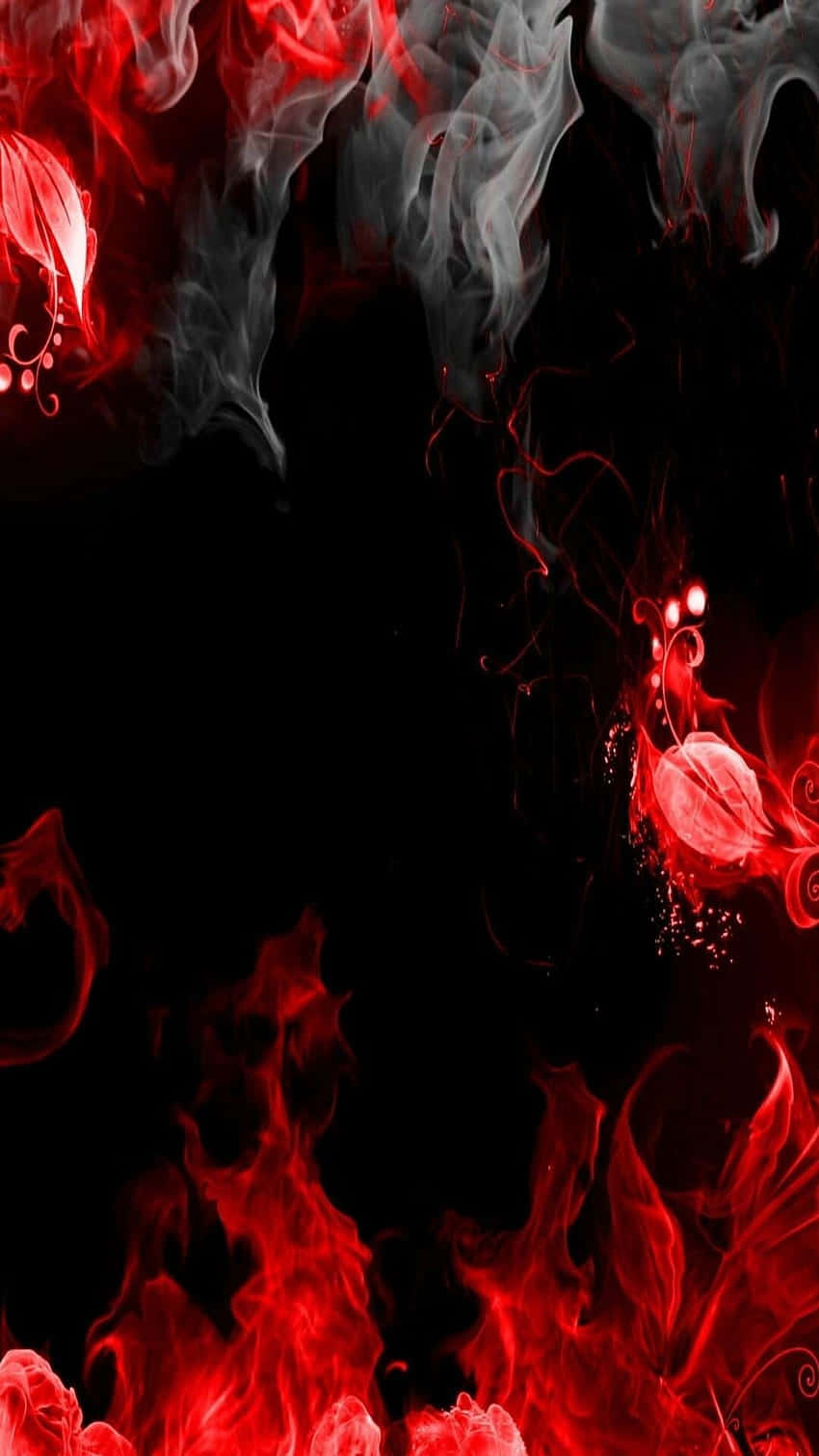 red and black smoke