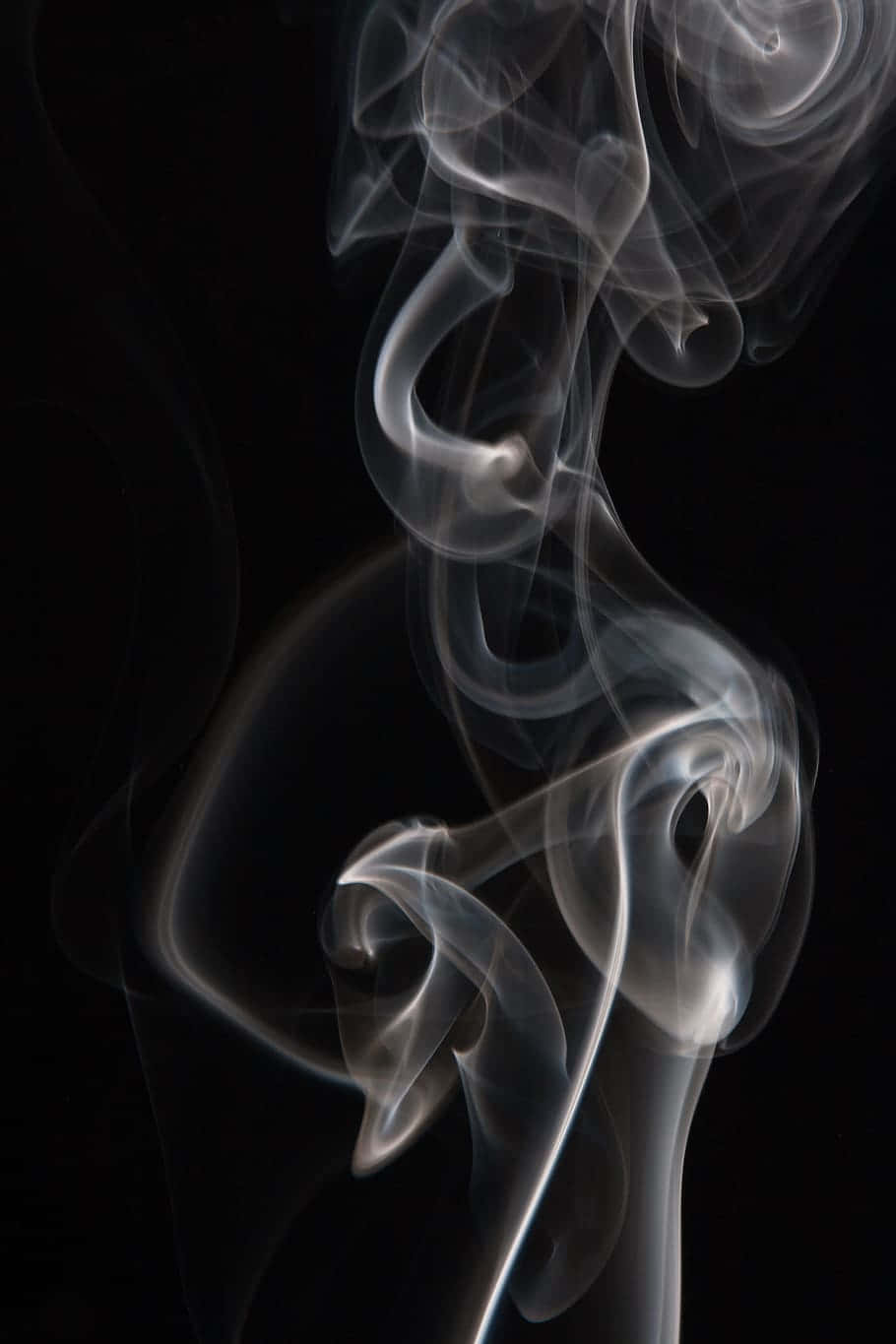 Image  Dark, billowing smoke against a night sky Wallpaper