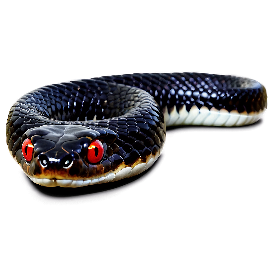 Black Snake With Red Eyes Png 57 PNG