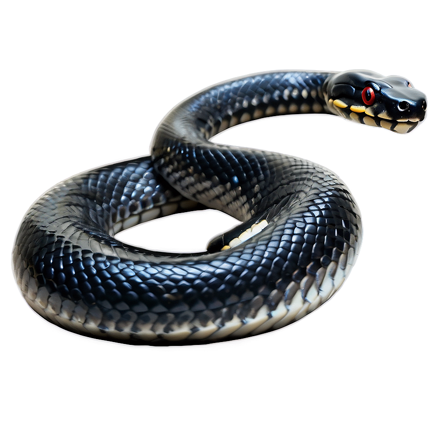 Black Snake With Tongue Out Png 10 PNG