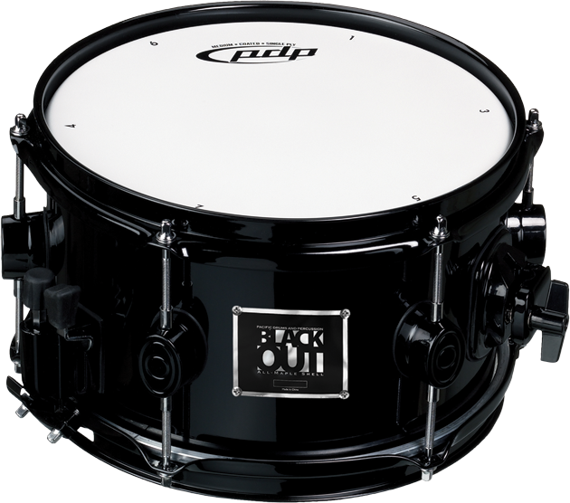 Black Snare Drum P D P Blackout PNG