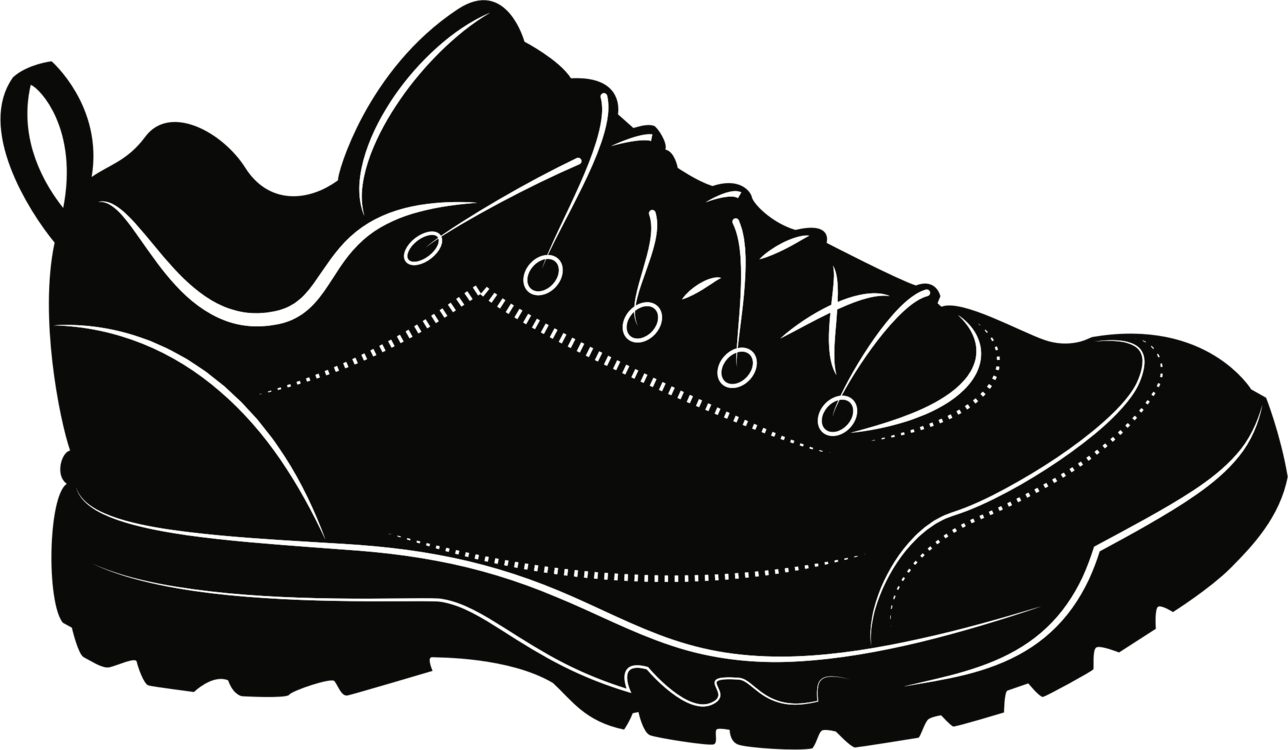 Black Sneaker Vector Illustration PNG