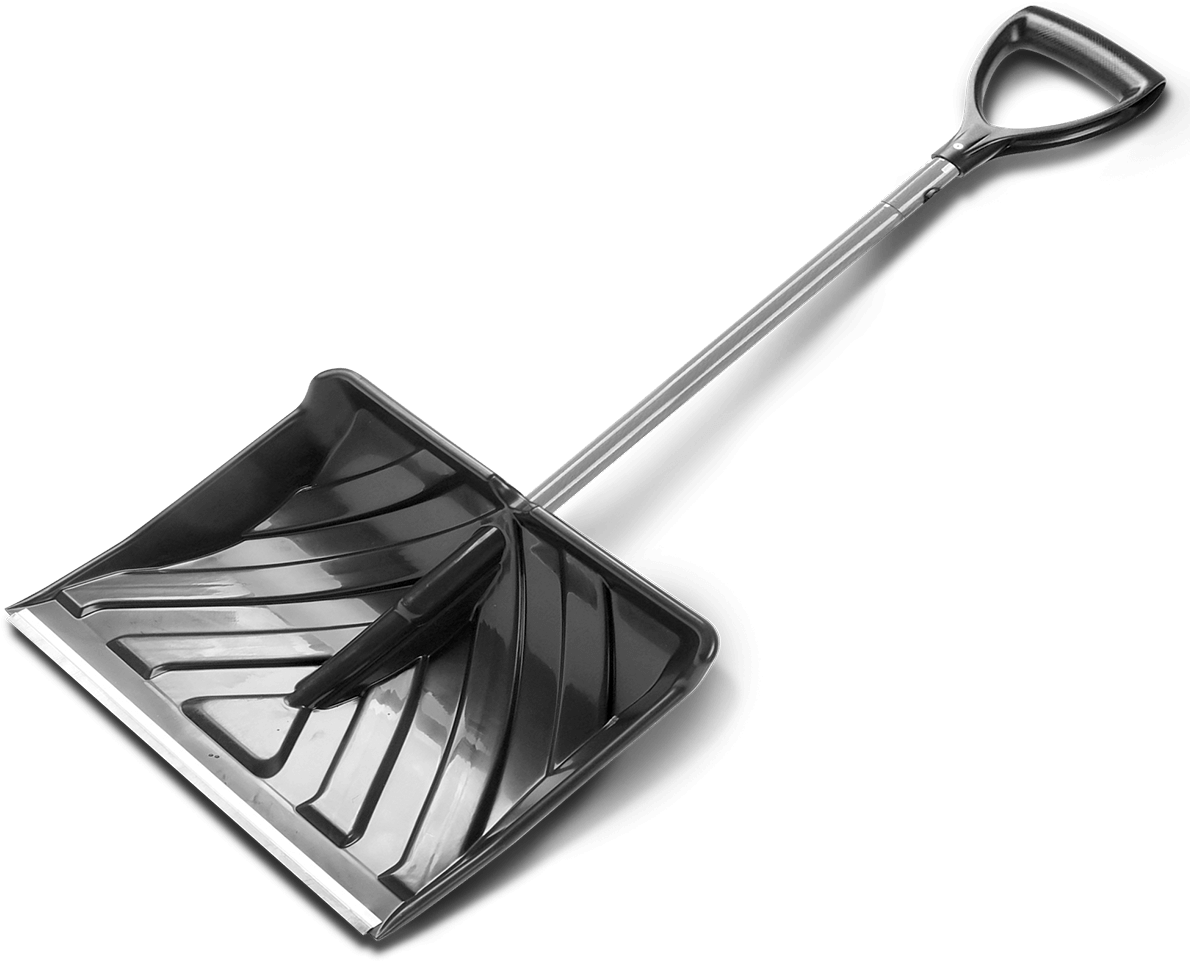 Black Snow Shovel Isolated PNG