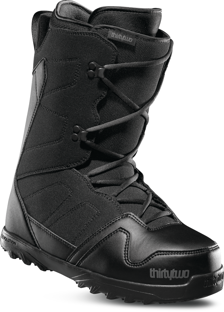Black Snowboard Boot Side View PNG