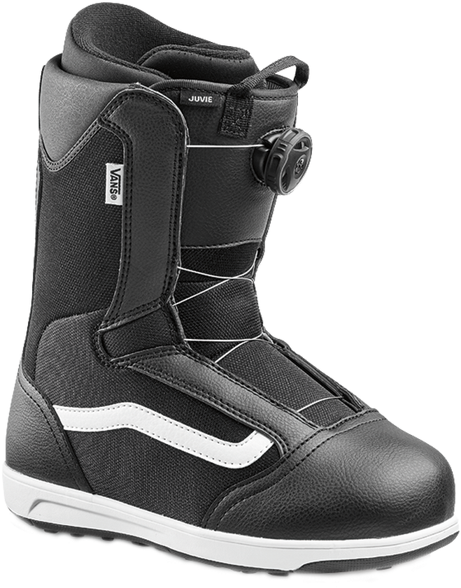 Black Snowboard Boot Single PNG