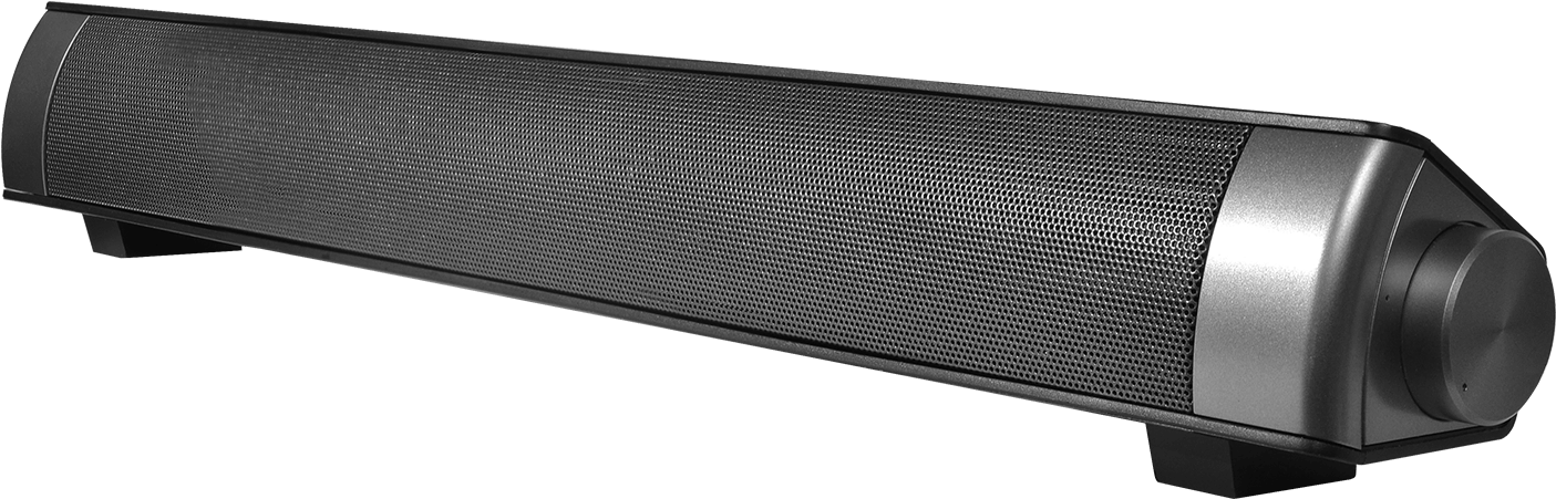 Black Soundbar Speaker PNG
