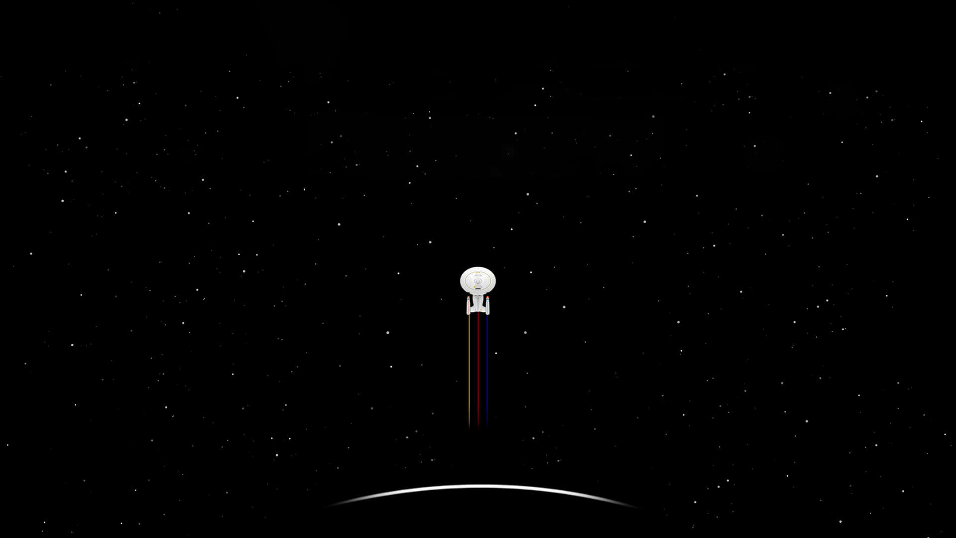 Imagenen 4k Del Vacío Del Espacio Profundo Iluminado Desde Atrás Por Estrellas Brillantes. Fondo de pantalla