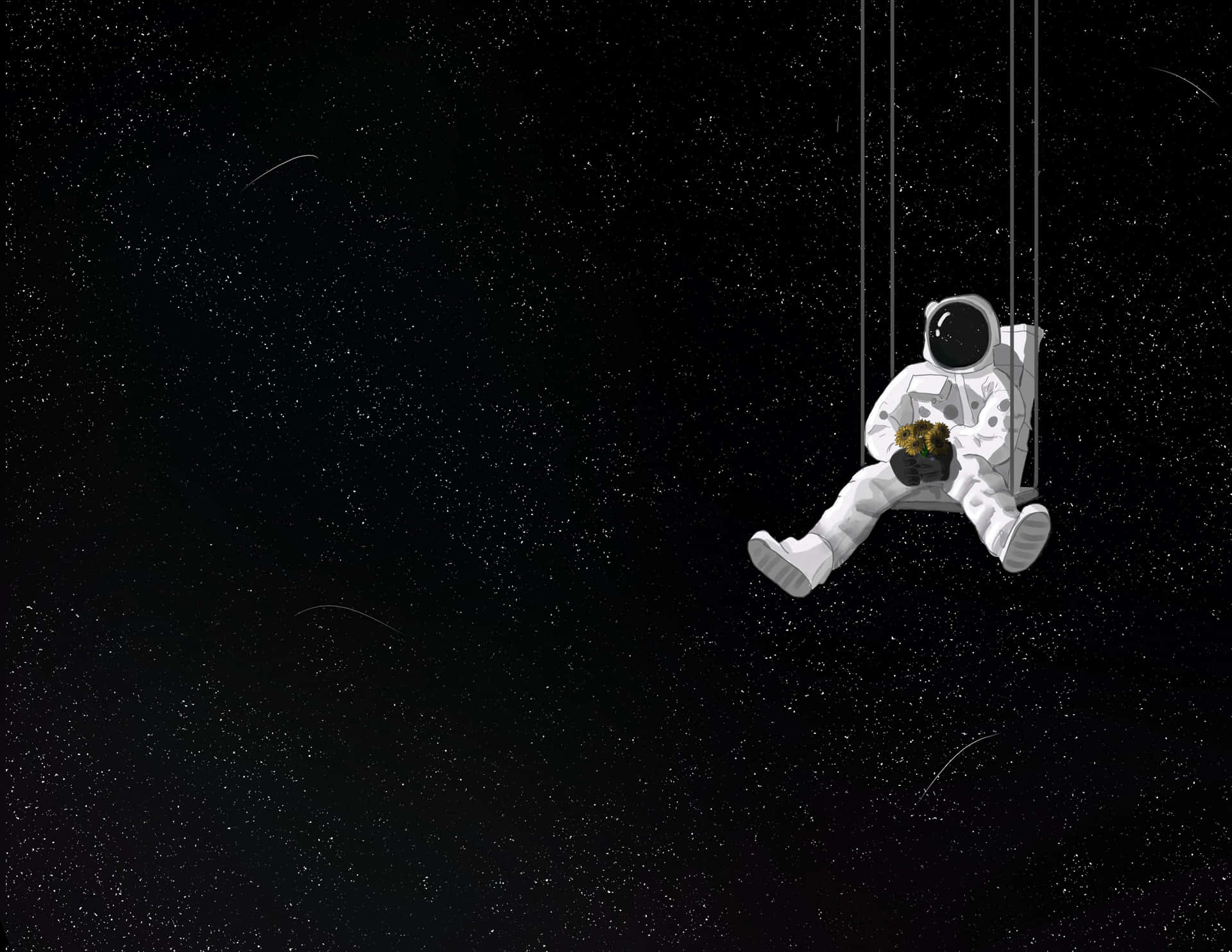 Exploring the mysterious depths of outer space. Wallpaper