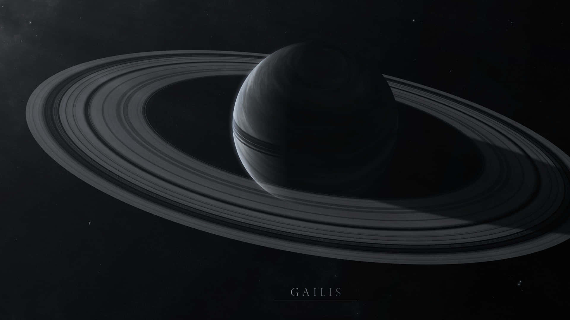 Explore the darkness of Black Space Wallpaper