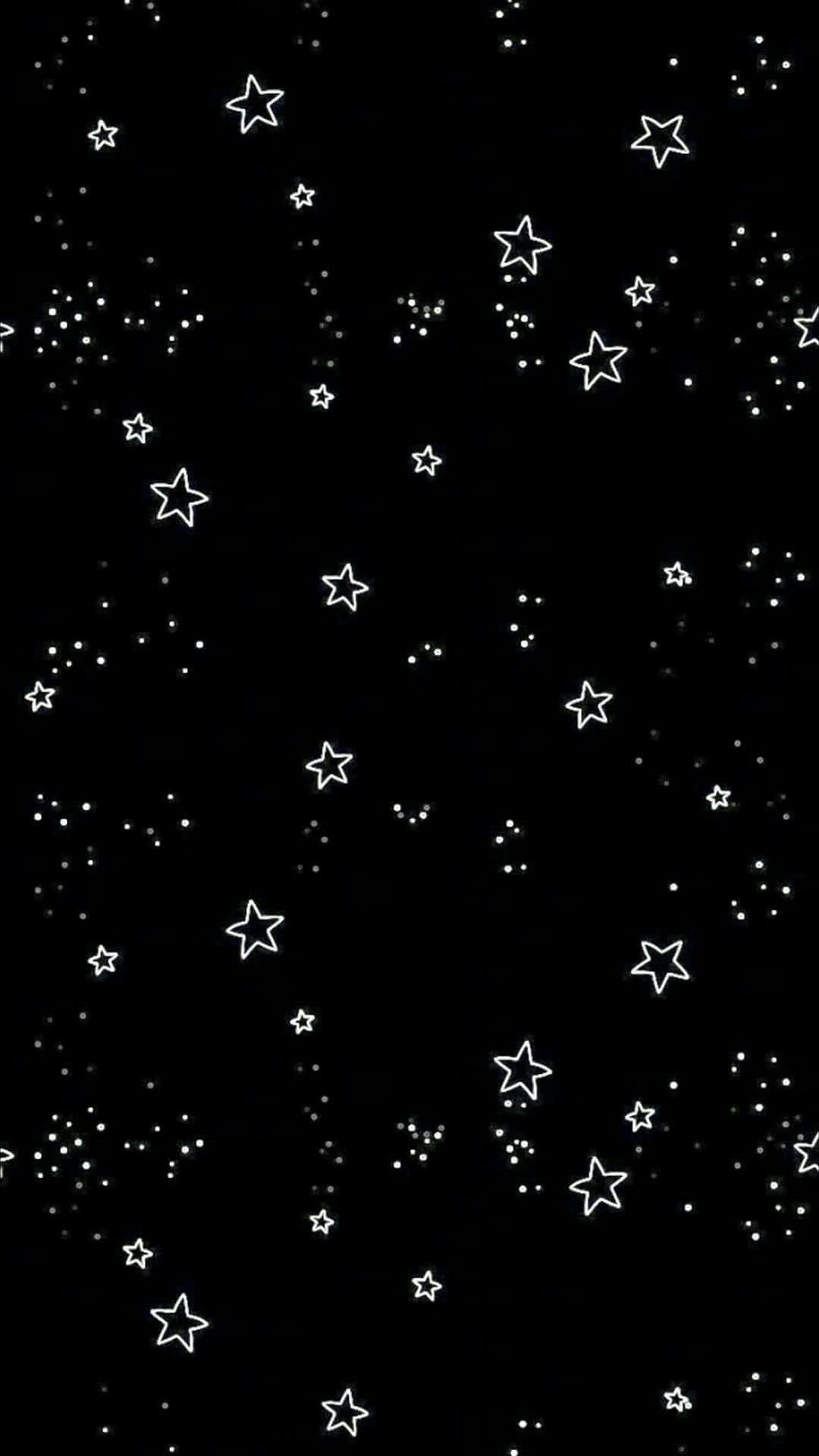 Black Space Stars Aesthetic Wallpaper Wallpaper