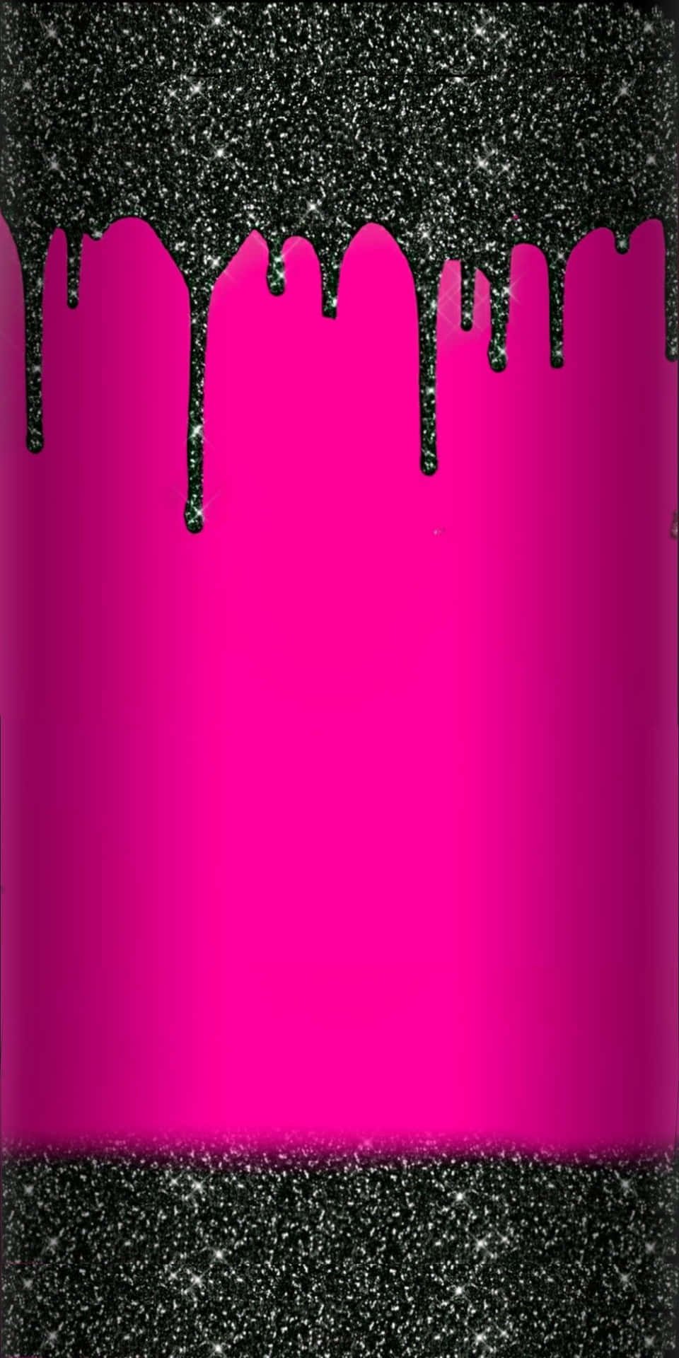 Black Sparkle Background On Pink Gradient Background