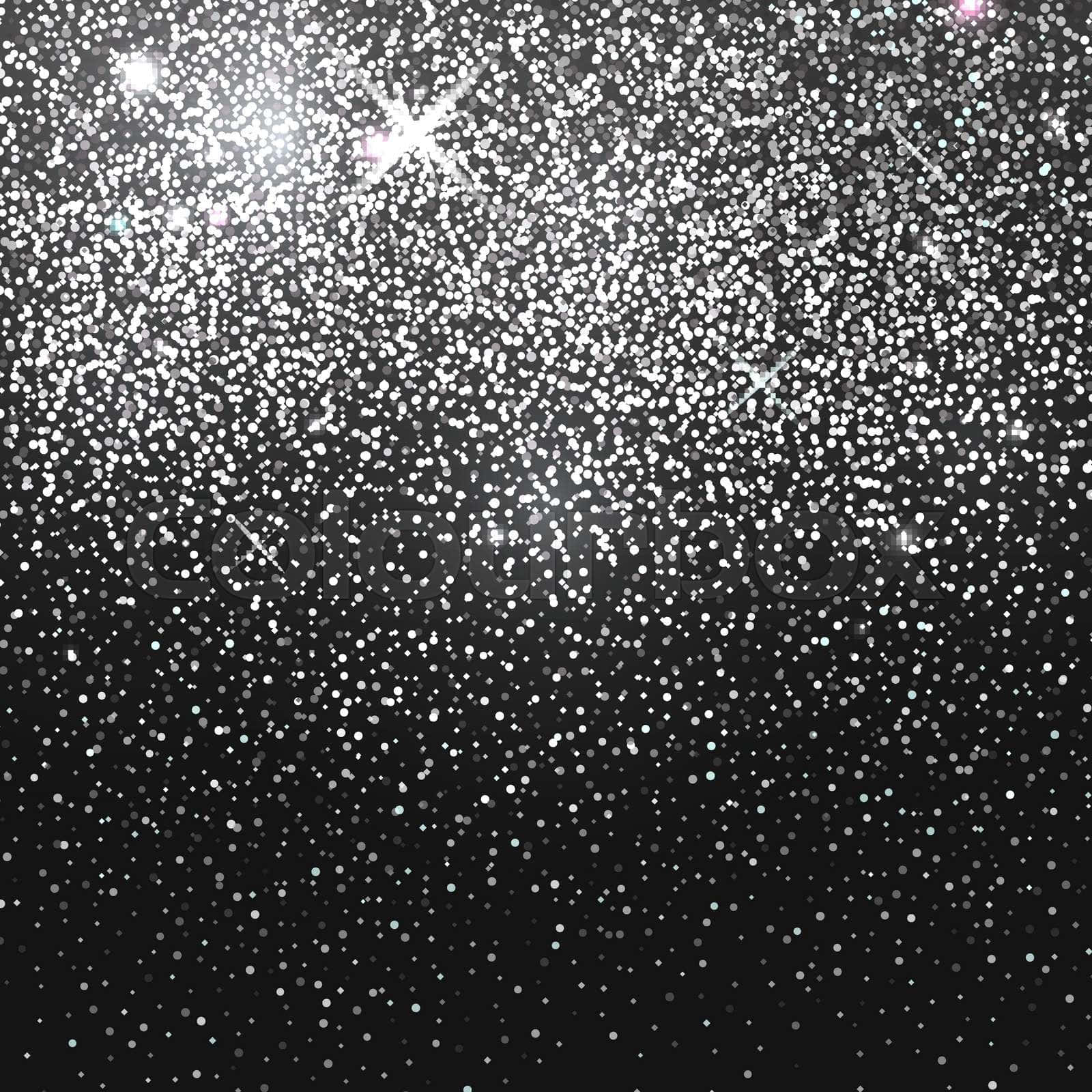Showering Glitters Black Sparkle Background