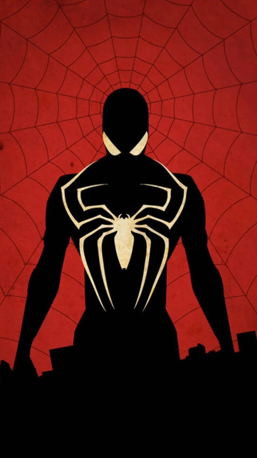 Black Spider Man Mobile Art Wallpaper