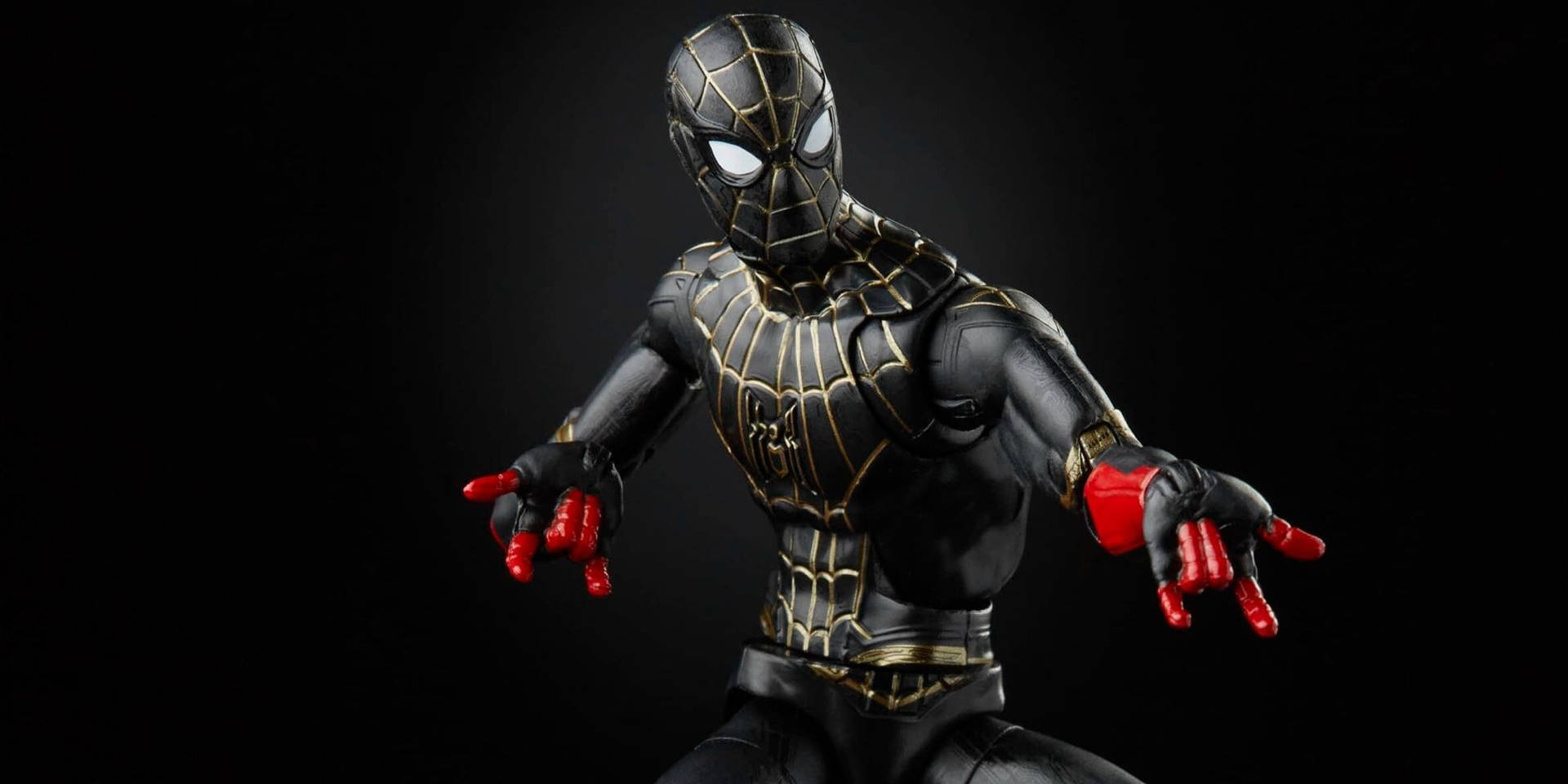 Sort Spiderman Figur Wallpaper