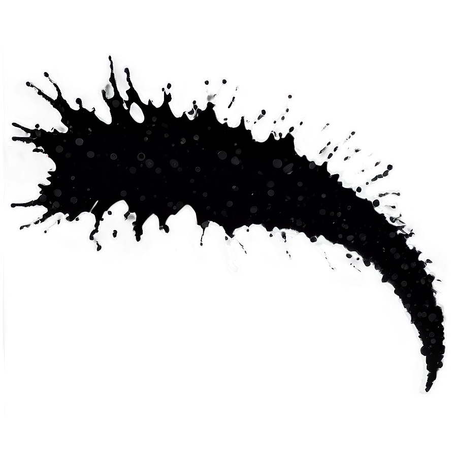 Black Splash Outline Png Bab2 PNG