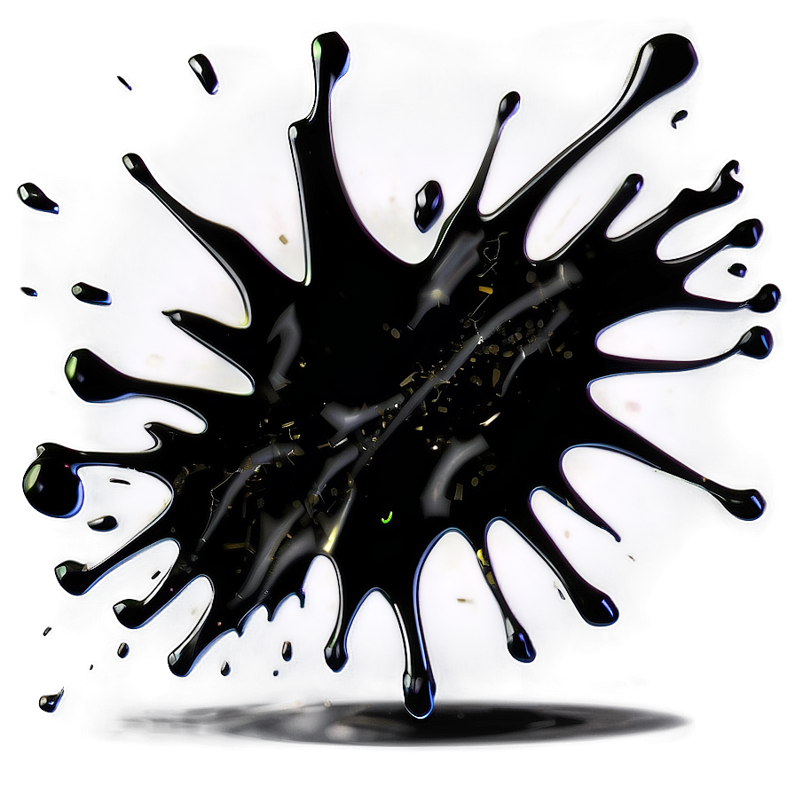 Black Splat Png Vby59 PNG