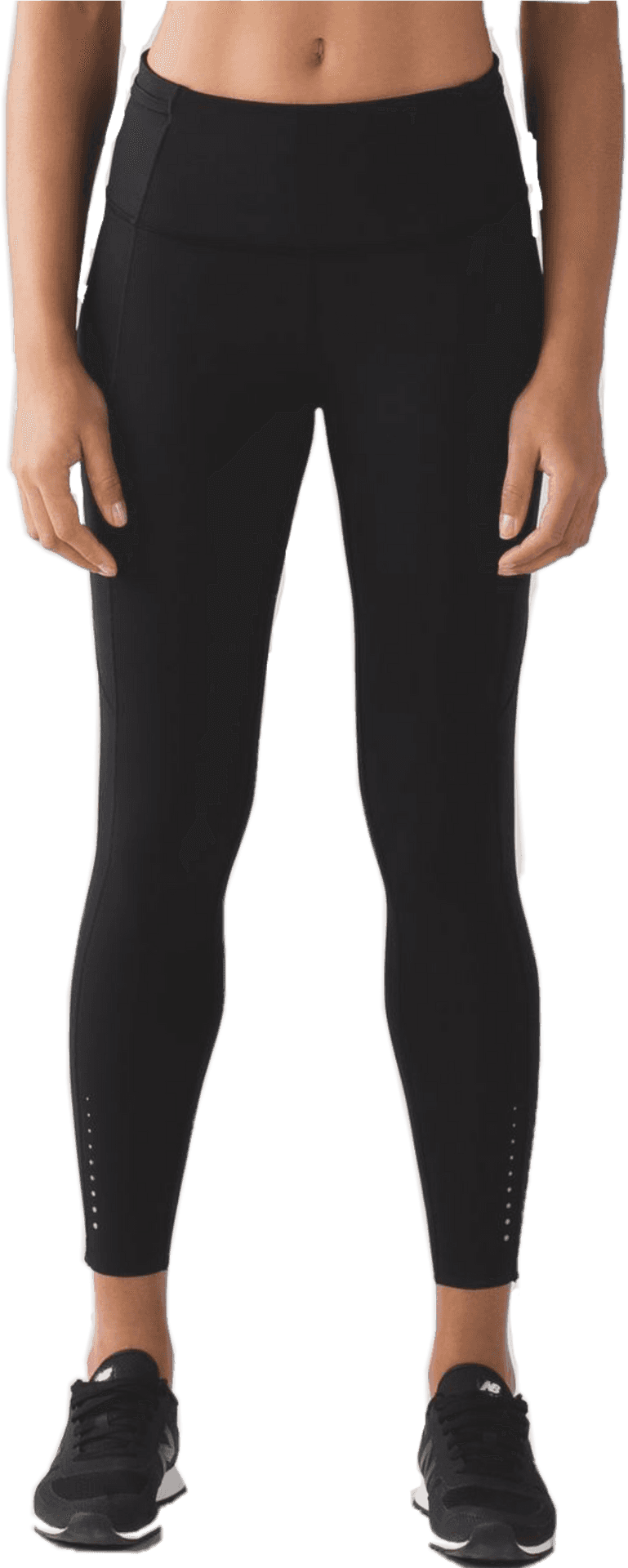 Black Sport Leggings Product Showcase PNG