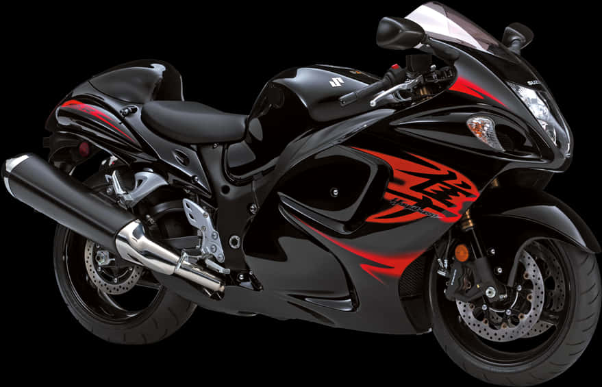Black Sport Motorcycle H D PNG