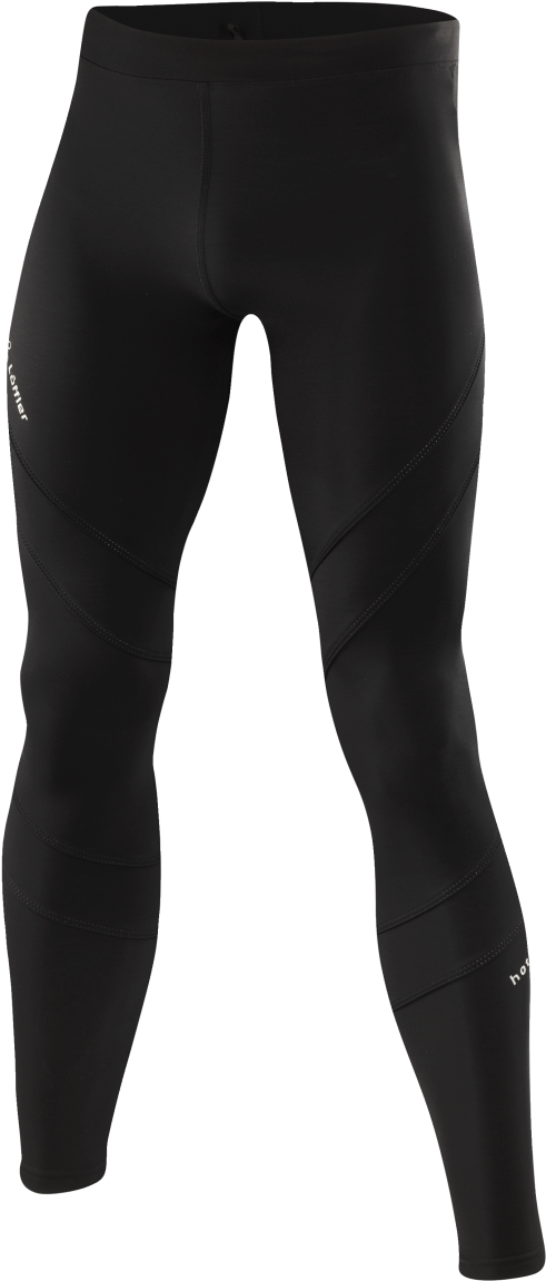 Black Sports Leggings Product Display PNG