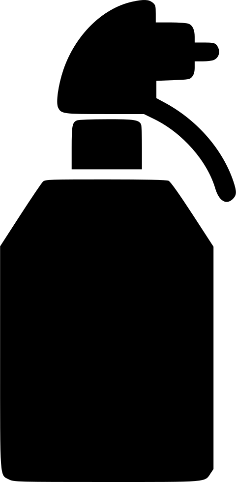 Black Spray Bottle Silhouette PNG