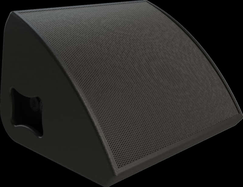 Black Stage Monitor Speaker PNG