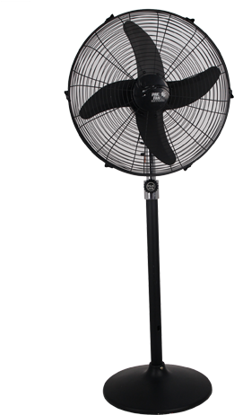 Black Standing Fan PNG