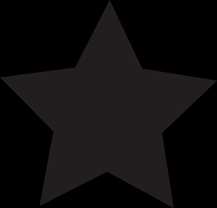 Black Star Graphic Element PNG