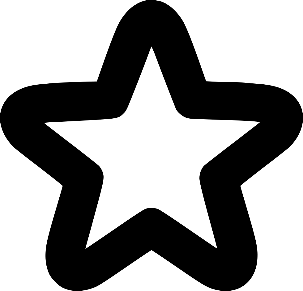 Black Star Icon Graphic PNG