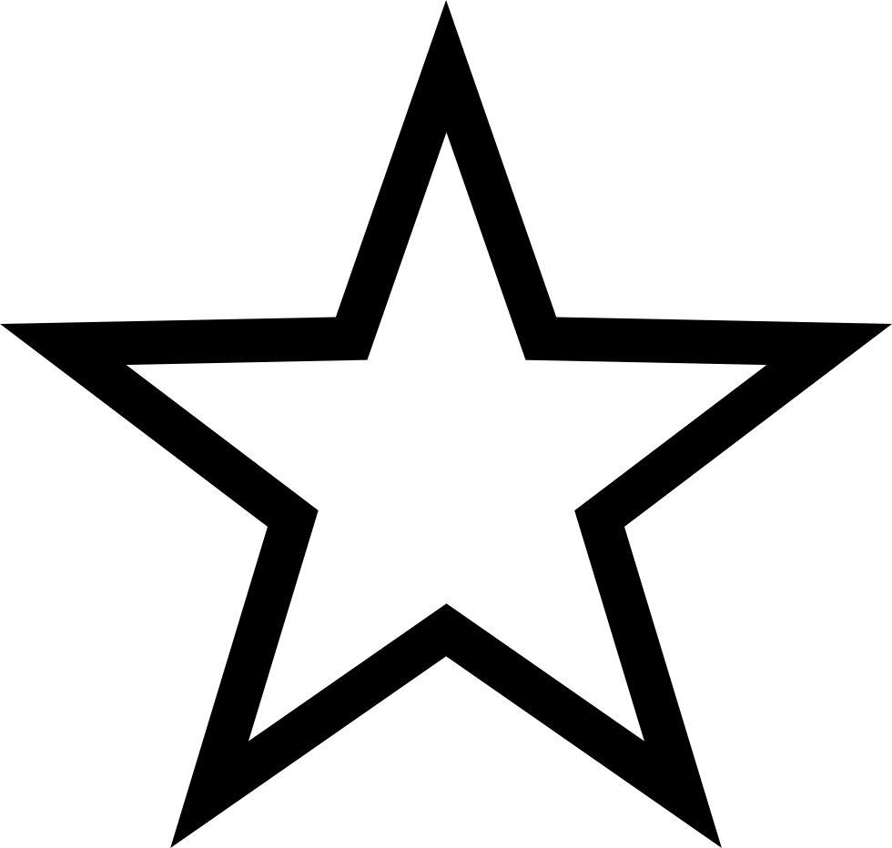 Black Star Vector Graphic PNG