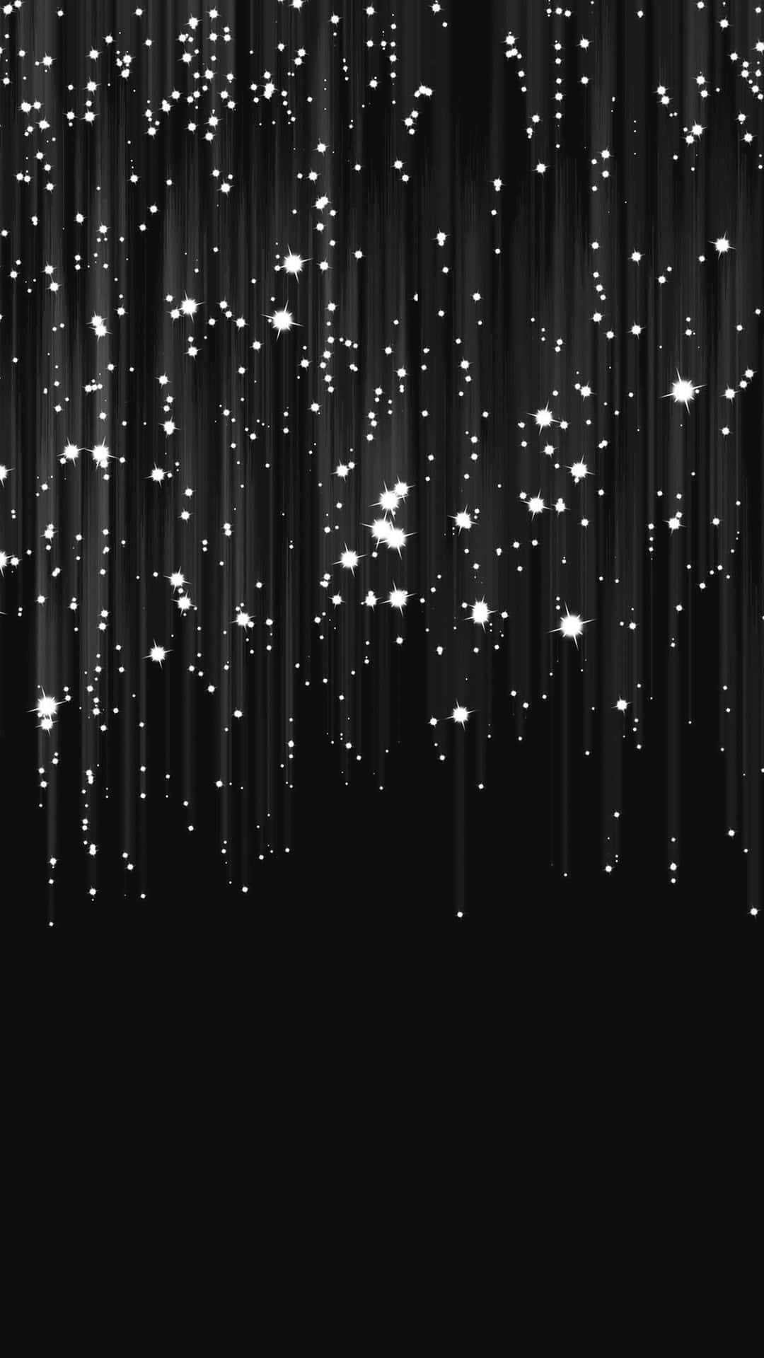 Illuminating the dark with the Black Stars Iphone Wallpaper
