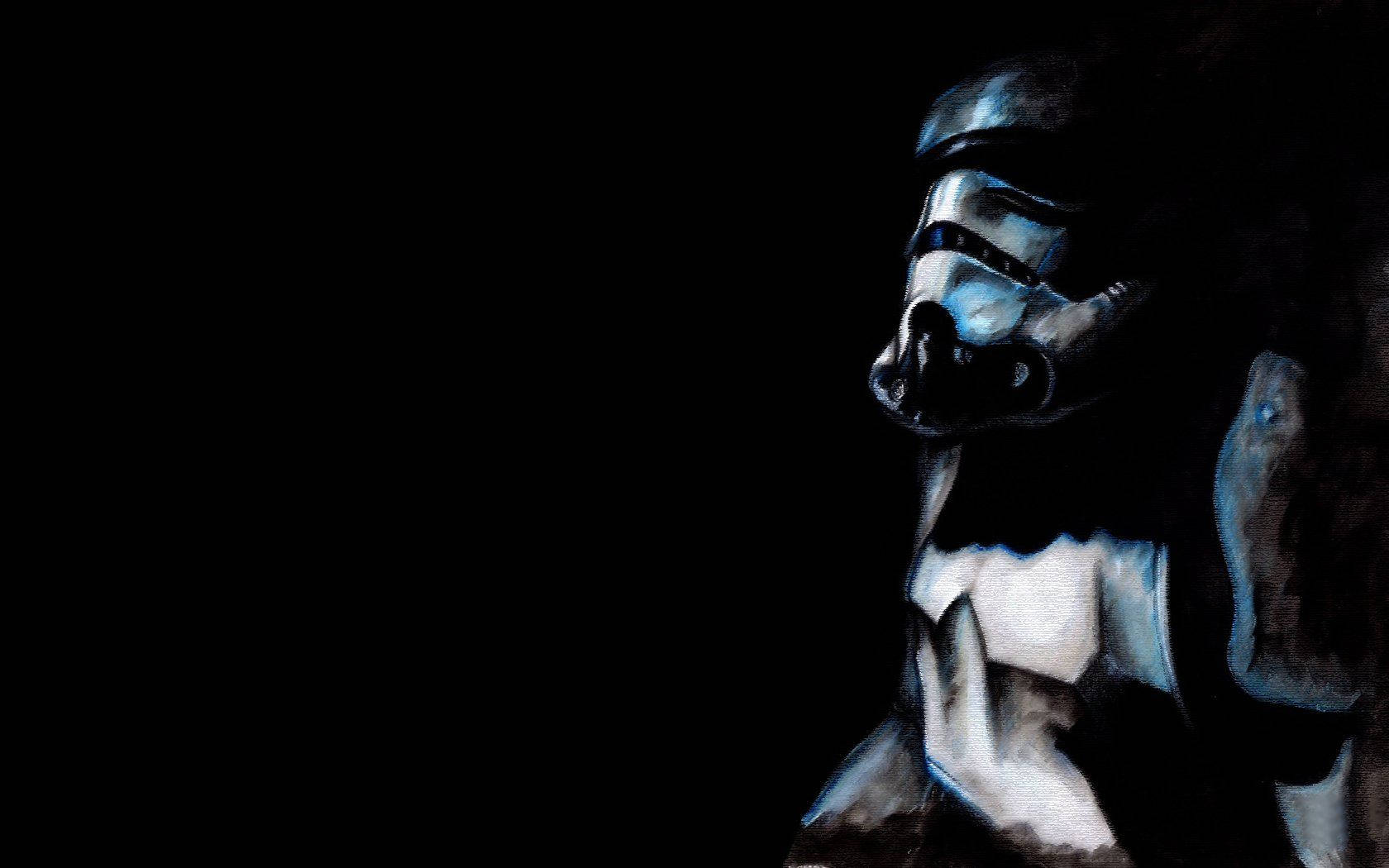 Black Stormtrooper Joins the Dark Side Wallpaper