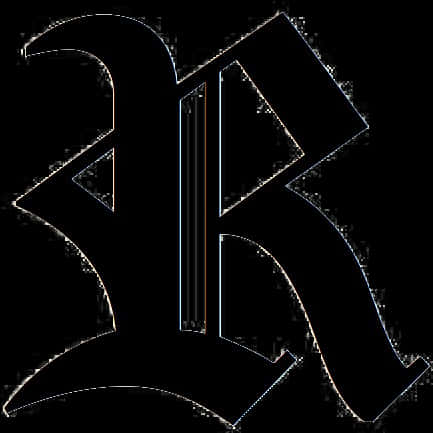 Black Stylized R Symbol PNG