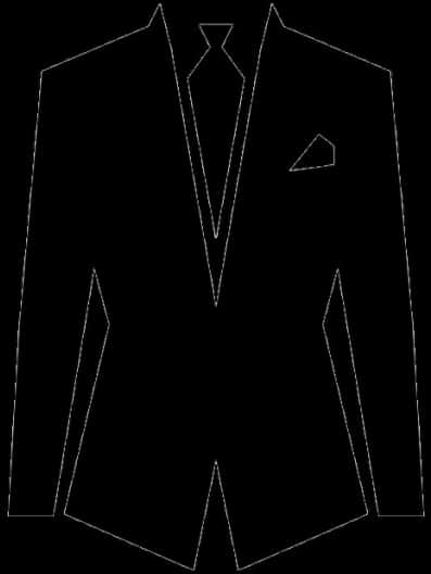 Black Suit Silhouette PNG