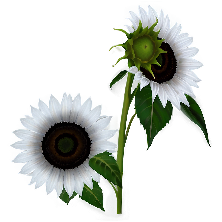 Download Black Sunflower Png Qmx | Wallpapers.com