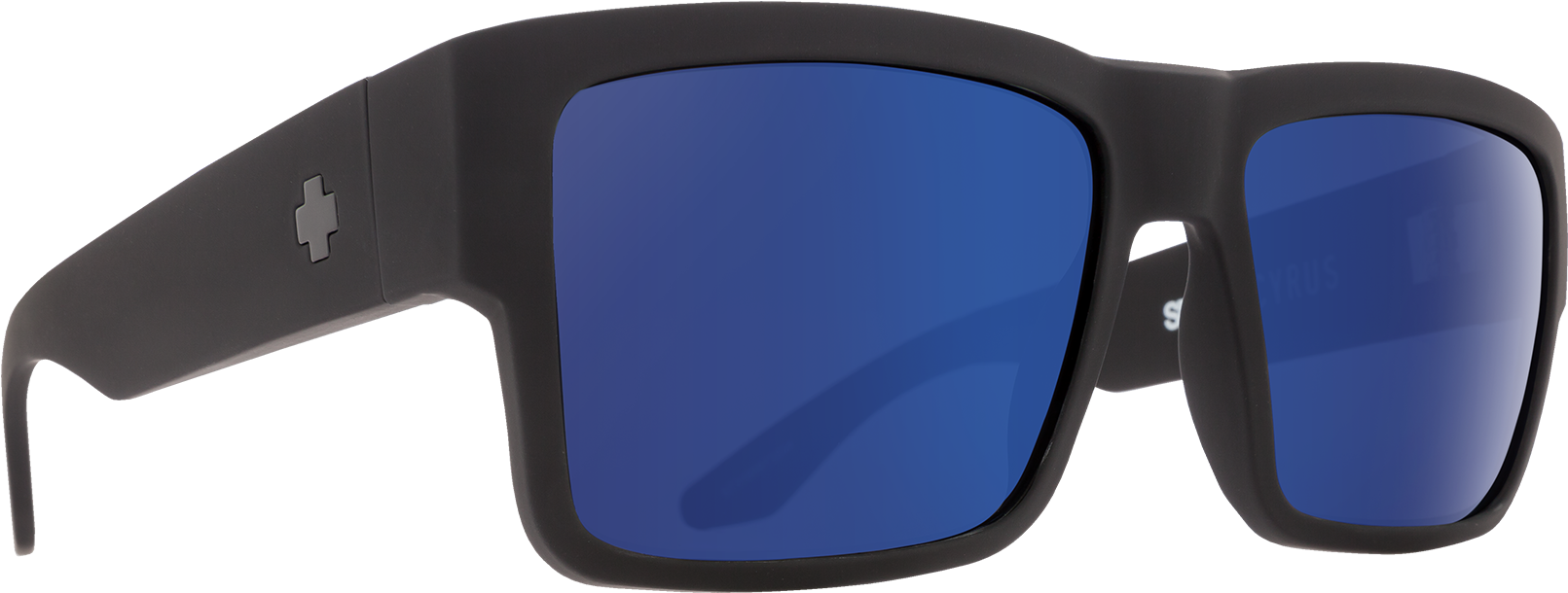 Black Sunglasses Blue Lenses PNG