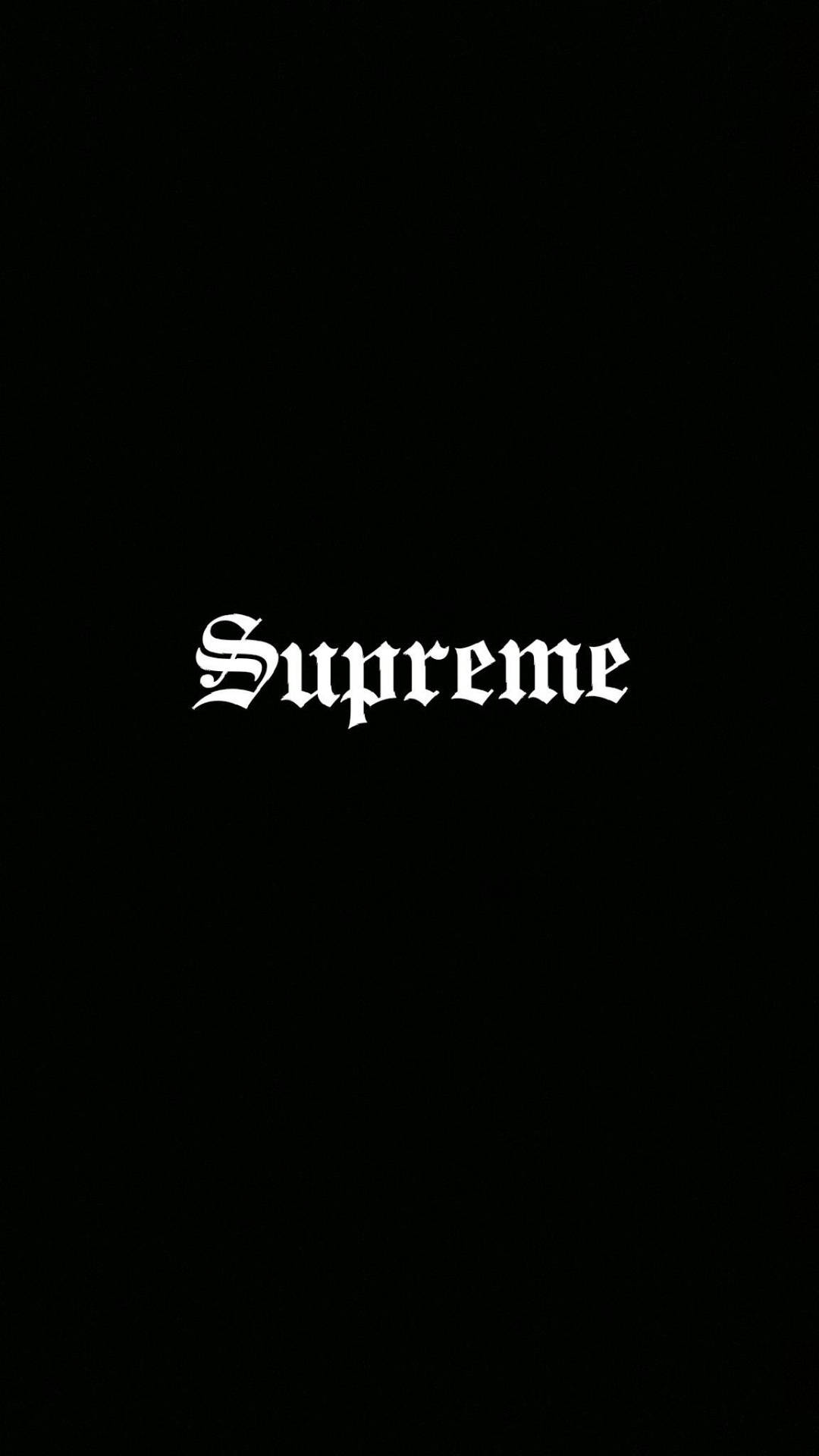 Black supreme logo HD wallpapers