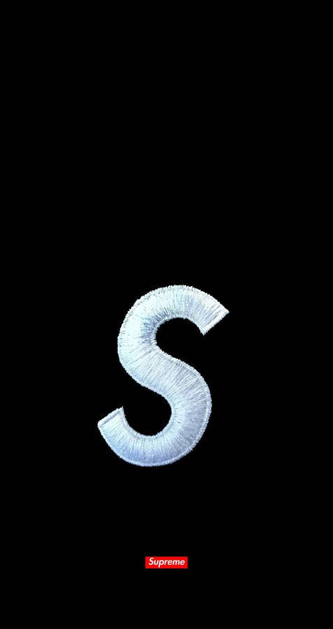 Black Supreme Minimalist S Logo Wallpaper