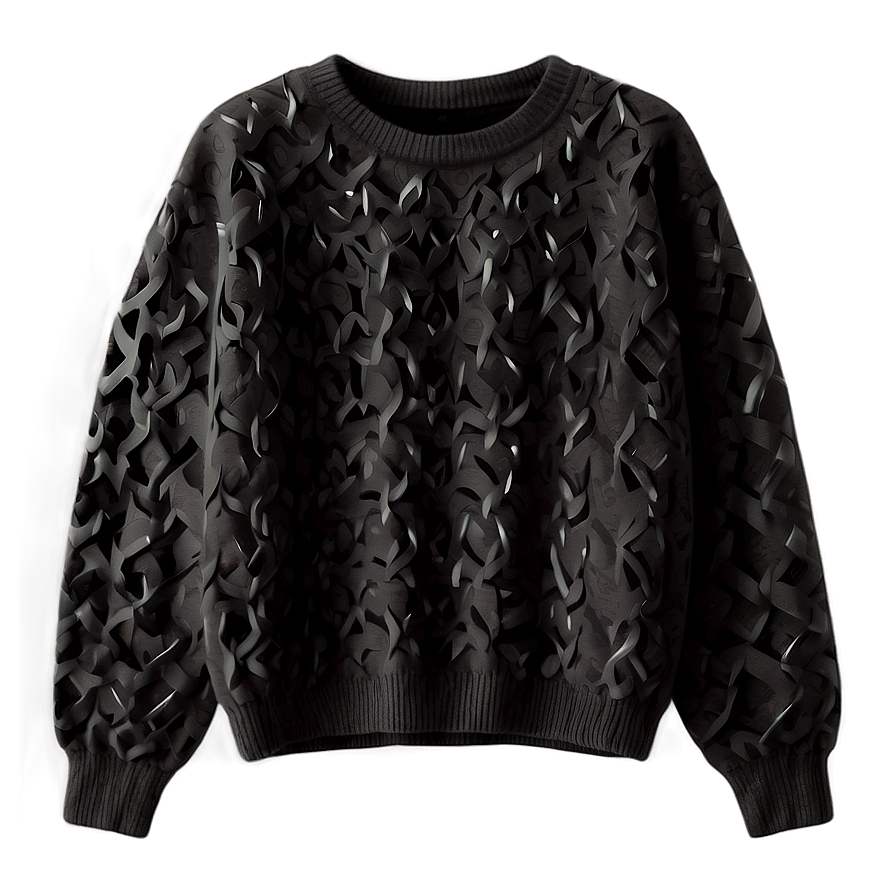 Black Sweater C PNG