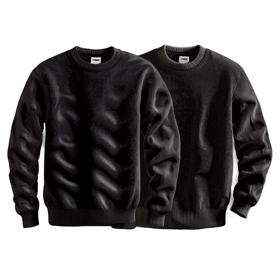 Black Sweater D PNG