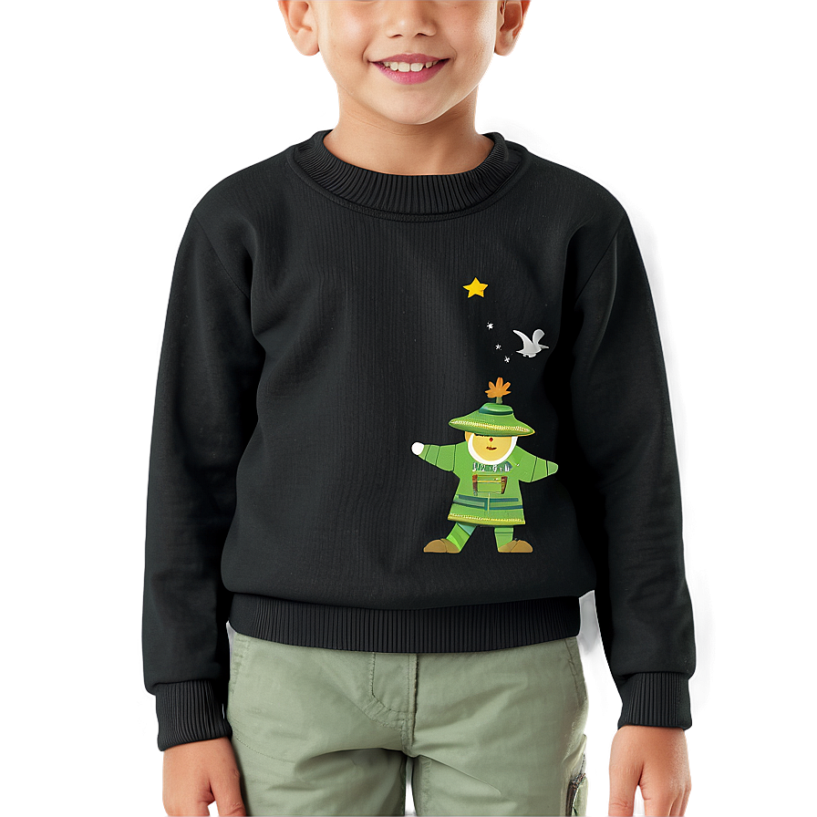 Black Sweater For Boys Png Bis PNG