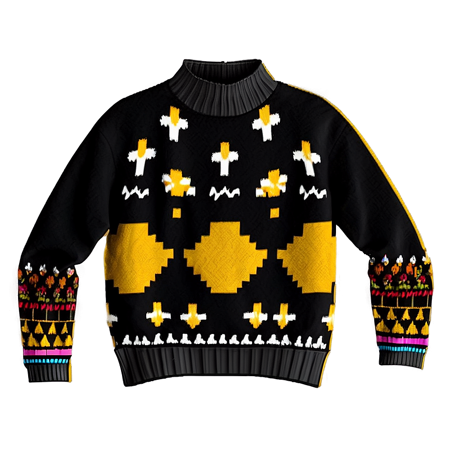 Black Sweater Pattern Png Bfc PNG